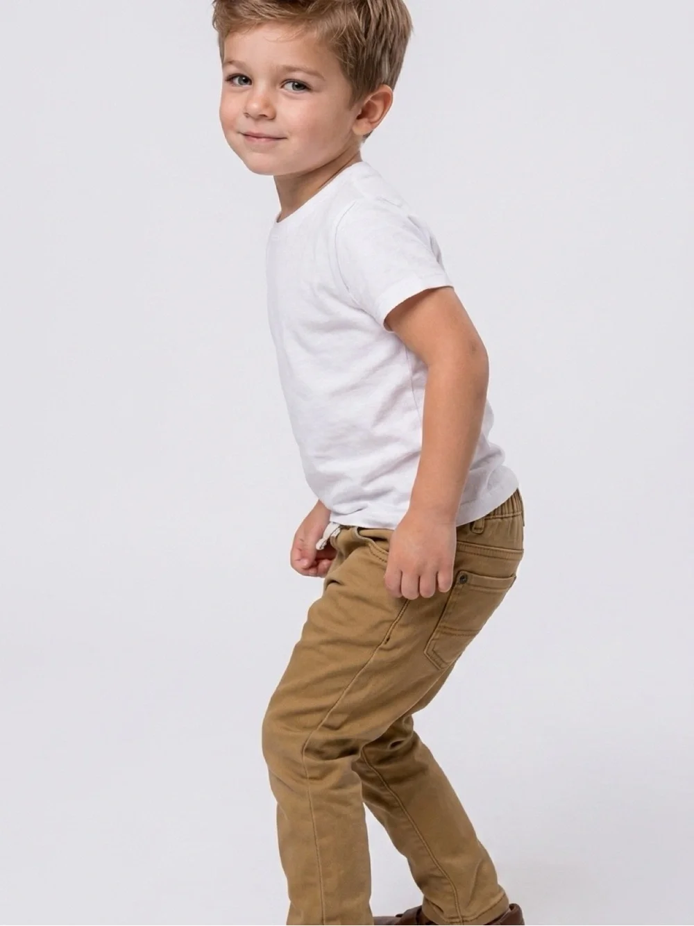 GAP Kids Tan Drawstring Pull-On Pants